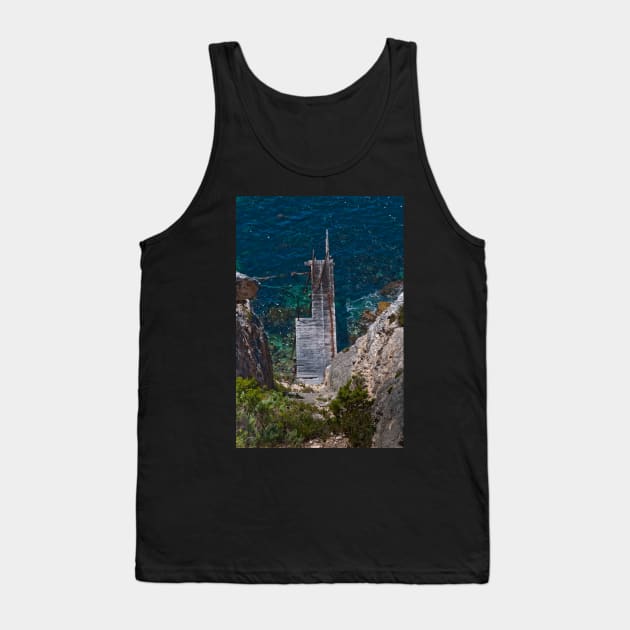 Weirs Cove Jetty Tank Top by fotoWerner